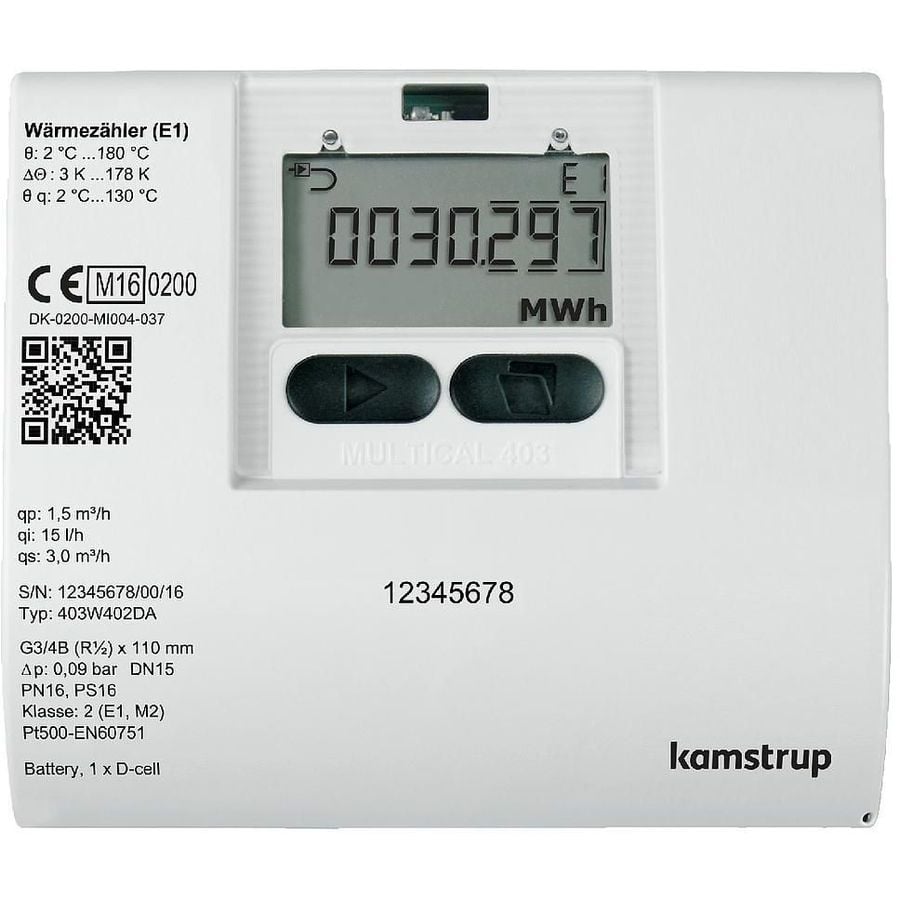Lingg&Janke KNX-Wärmengenzähler Qp6DN25/260mm/G11/4 KAM-MC403 #84710