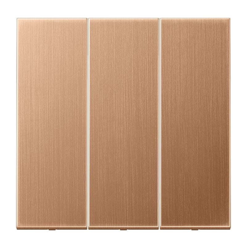 Jung Jung BRG 993 Wippe 3-fach Metall PVD-beschichtet Serie LS Bronze