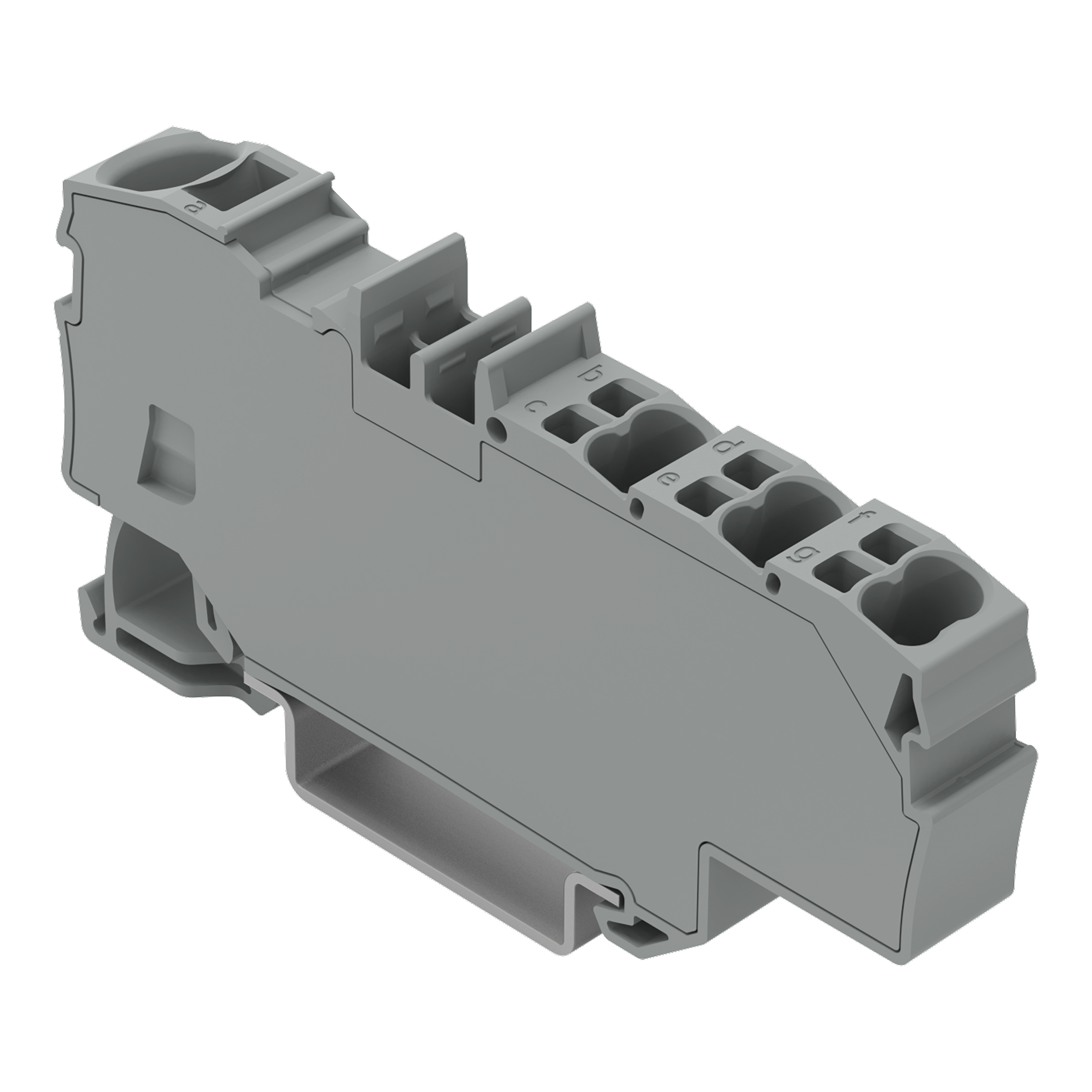 WAGO Verteilerklemme 1x6qmm/6x1,5qmm, grau 2006-8031