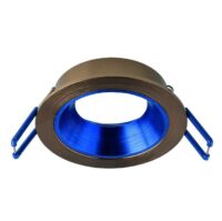 Rutec ALU13218 Einbauring MixMi, schwenkb.,ru, Aluminium grünbronze/dunkelblau