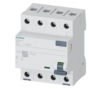 Siemens Siemens Dig Industr. FI-Schutzschalter Typ A, 300mA, 63A 5SV3646-8