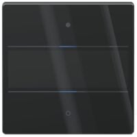 THEBEN Tastsensor KNX Unterputz schwarz glänzend 2-fach 2pkt iON 102 KNX G BK inklusiveAnkoppl LED