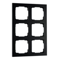 SG LEUCHTEN Rahmen 6-fach schwarz matt horizontal Kunststoff 078071