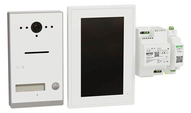 Comelit Ritto RGE2092170 Listo Video Einfamilienhaus-Set TwinBus IP Weiß Aufputz