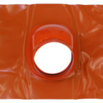 Universal-Dachpfanne (25-50 Gr) flex rot für Abgassystem 110 mm