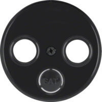 BERKER Zentralplatte UAE/IAE schwarz matt R:Classic MAN0307324 Schraubbef