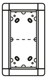 Ritto 1881299 Portier Rahmen Unterputz 2-fach RAL