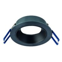 Rutec ALU10302 Einbauring MixMi, schwenkb.,ru, Aluminium basalt geb./schwarz matt