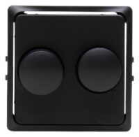 Kopp HK05 -Abdeckung Doppeldimmer Farbe: schwarz matt