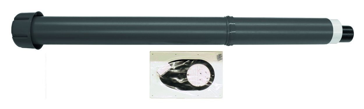 senkrechte Dachdurchführung 110/160 mm PP, schwarz
