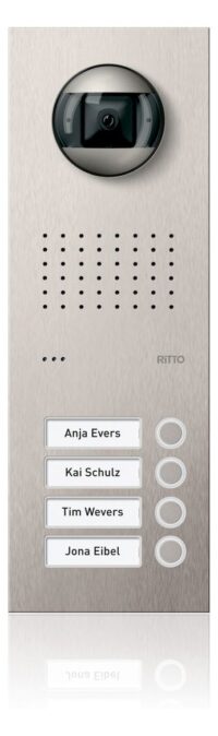 Ritto RGE1815425 Acero Pur Edelstahl Türstation Video 4WE