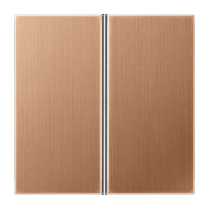 Jung Jung BRG 2402 TSA Tastensatz F40 Metall PVD-beschichtet Serie LS Bronze gebürs