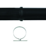 senkrecht Dachdurchf DN 160/186 PP schwarz für Abgassystem DN 160