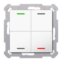 MDT Tastsensor KNX Unterputz reinweiß glänzend 4-fach 4pkt TAL-55T4002.02S