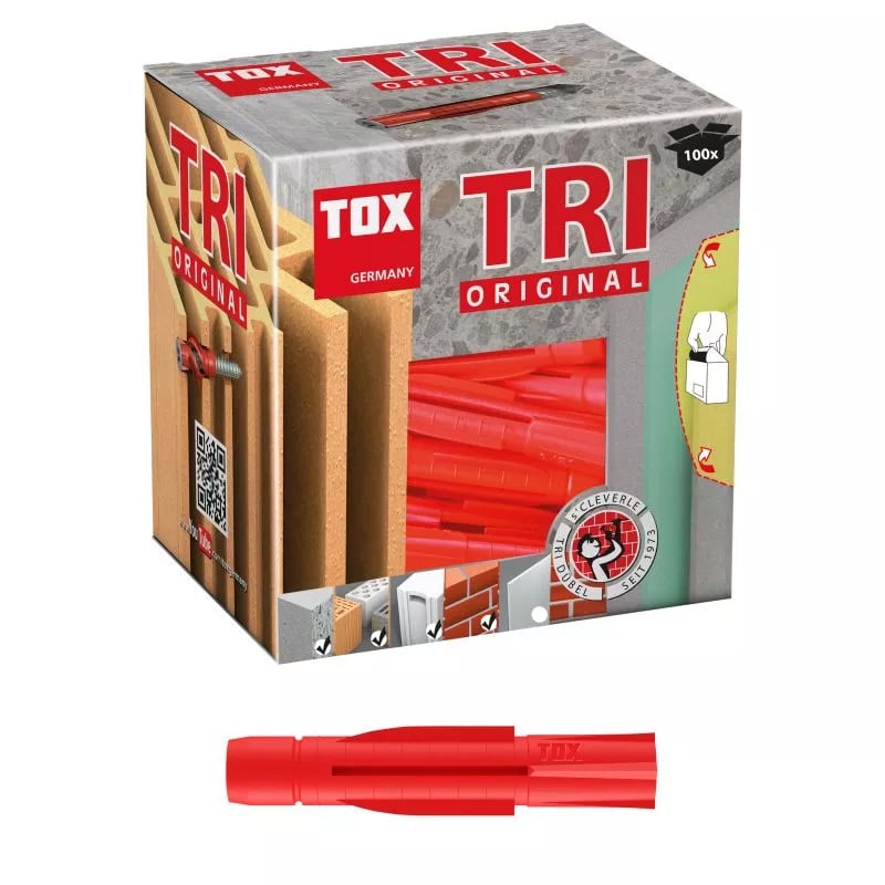 TOX Universaldübel Ø6x51mm Kunststoff PE 60mm Ø4-5mm TRI6/51/VE100