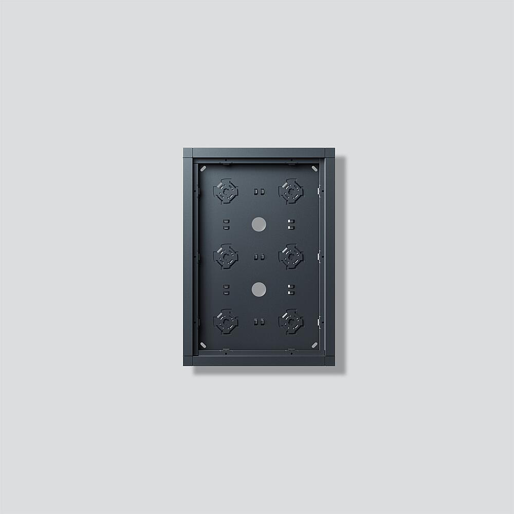 Siedle SIEDLE Gehäuse Aluminium innen/außen anthrazit GA 612-3/2-01 Außengewinde