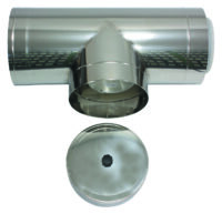 Revisionselement DN 300/200 Edelstahl für Abgassystem Fassade DN 200