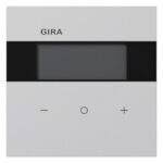 GIRA Raumtemperaturregler Unterputz KNX grau matt 200576 Basis+zentr Abdeckpl