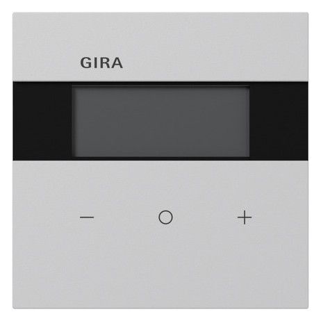 GIRA Raumtemperaturregler Unterputz KNX grau matt 200576 Basis+zentr Abdeckpl