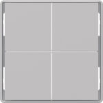 BERKER Taste_4t Tastsensor alu matt 81182024 Ind. Bedruckung für Bussystem