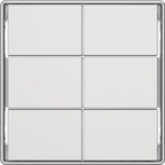 BERKER sechsteilige Taste Tastsensor matt 81183029 polws Ind. Bedruckung