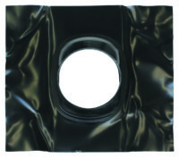 Universal-Dachpfanne (25-50 Gr) flex schwarz für Abgassystem 110 mm