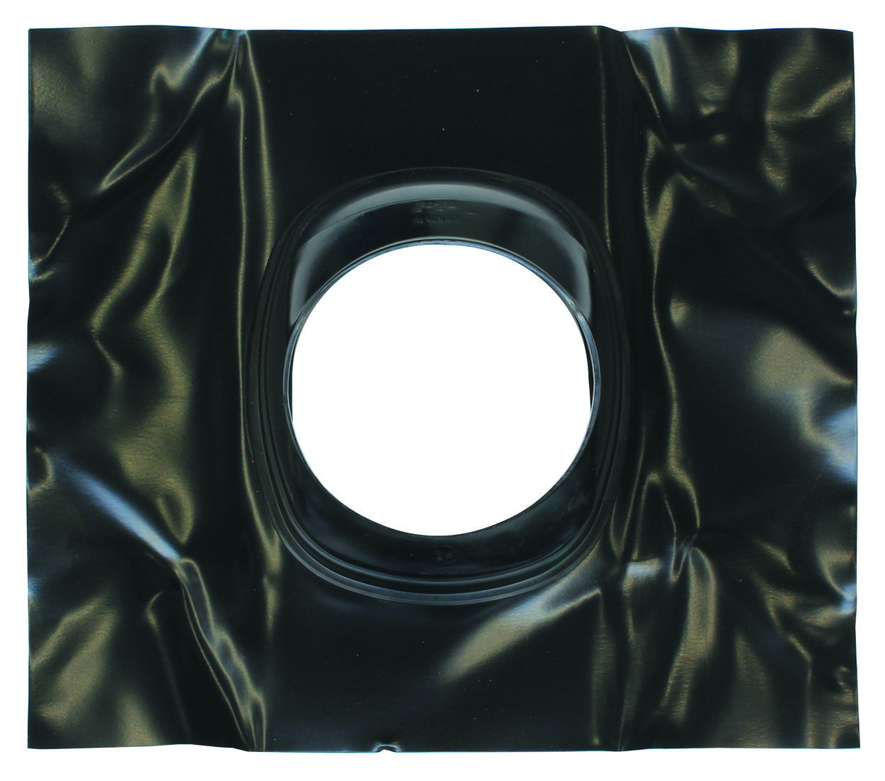 Universal-Dachpfanne (25-50 Gr) flex schwarz für Abgassystem 110 mm