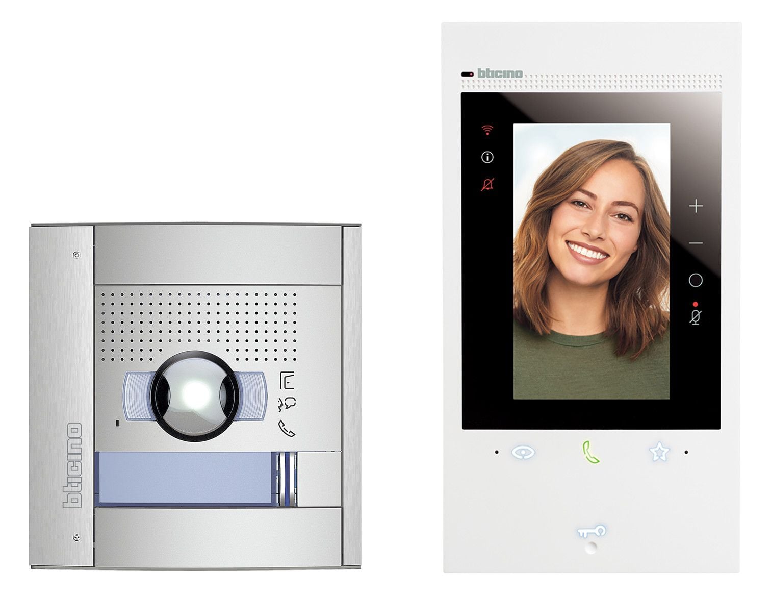 Legrand Bticino 363518 Flex'ONE Video-Set mit Türstation SFERA (1 u.2 Ruftasten)