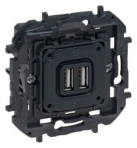 Legrand 864024B Niloe Step V4 Einsatz 2XUSB-Ladesteckdose 2400mA