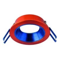 Rutec ALU15218 Einbauring MixMi, schwenkb.,ru, Aluminium zinnober/dunkelblau