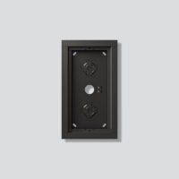 SIEDLE Gehäuse Aluminium innen/außen grau GA 612-2/1-01 DG