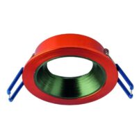 Rutec ALU15216 Einbauring MixMi, schwenkb.,ru, Aluminium zinnober/dunkelgrün
