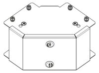 Legrand MGR94CGL Salamandre IP30 trunking 225x100mm outside lid 90°