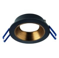 Rutec ALU02212 Einbauring MixMi, schwenkb.,ru, Aluminium schwarz matt/bronzegold