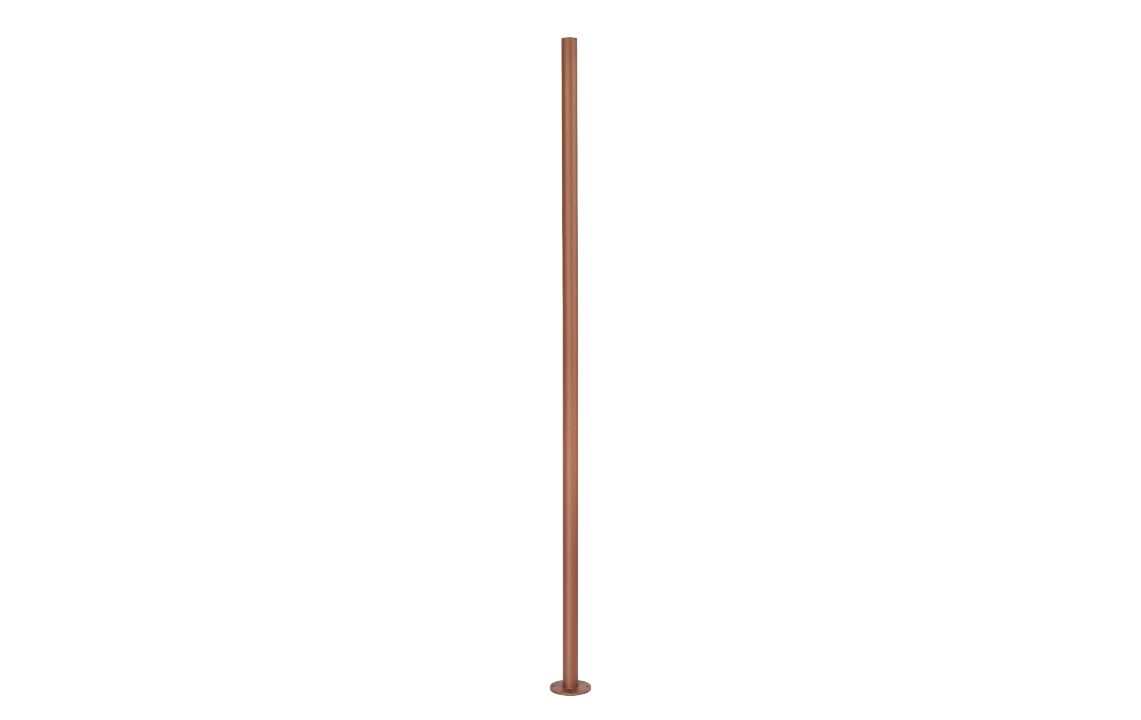 SG LEUCHTEN Lichtmast 2,5m Ø60mm ST lackiert HERNING 623974 Mit Grundplatte
