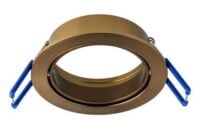Rutec ALU51012 Einbauring schwenkbar, rund, Aluminium bronzegold IP20,ED68mm