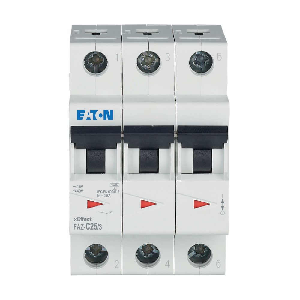 Eaton Eaton (Moeller) Leitungsschutzschalter C 25A, 3p FAZ-C25/3