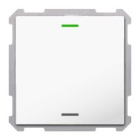 MDT Tastsensor KNX Unterputz studioweiß glänzend 1-fach 2pkt TAL-63T1004.02S