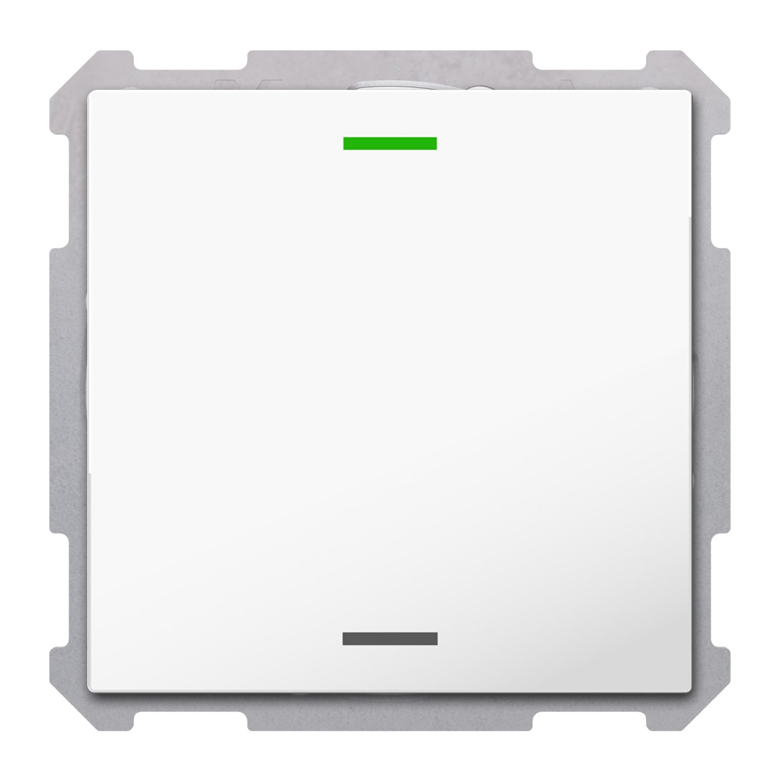 MDT Tastsensor KNX Unterputz studioweiß glänzend 1-fach 2pkt TAL-63T1004.02S