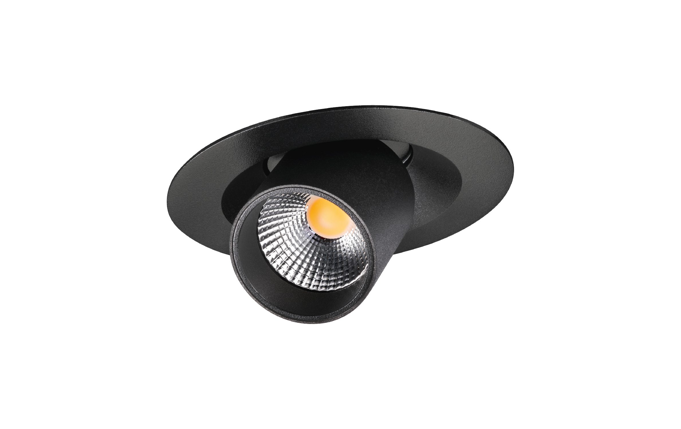 SG LEUCHTEN LED-Einbaustrahler 7,5W Konverter JUNISTAR 902703 dimmbar 1LED schwarz 2700K weiß schwarz