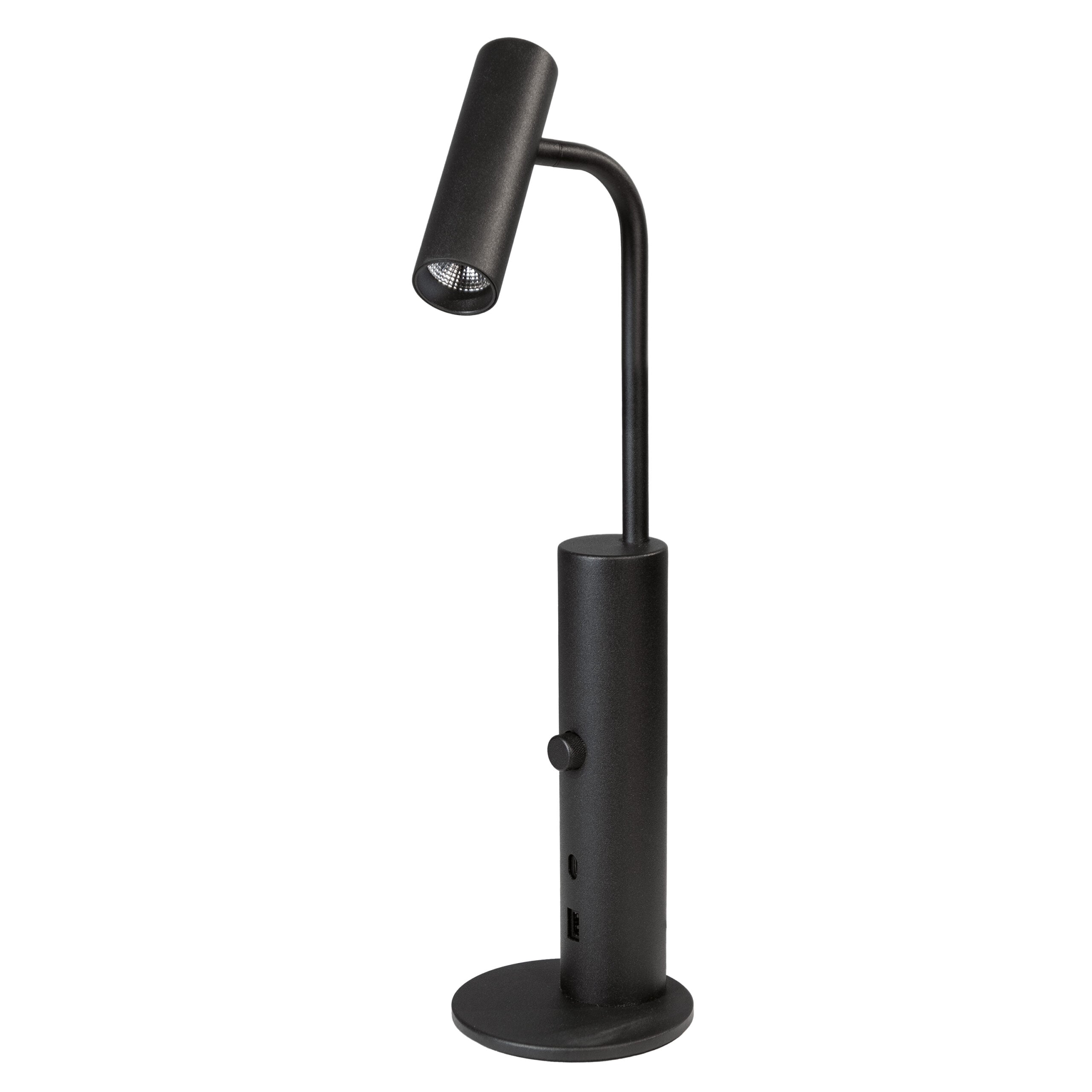 SG LEUCHTEN LED-Schreibtisch 8W 2700K schwarz 320814 350lm Konverter mit Schalt mit LM