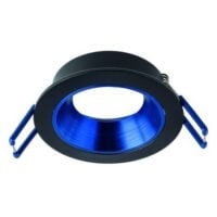 Rutec ALU02218 Einbauring MixMi, schwenkb.,ru, Aluminium schwarz matt/dunkelblau