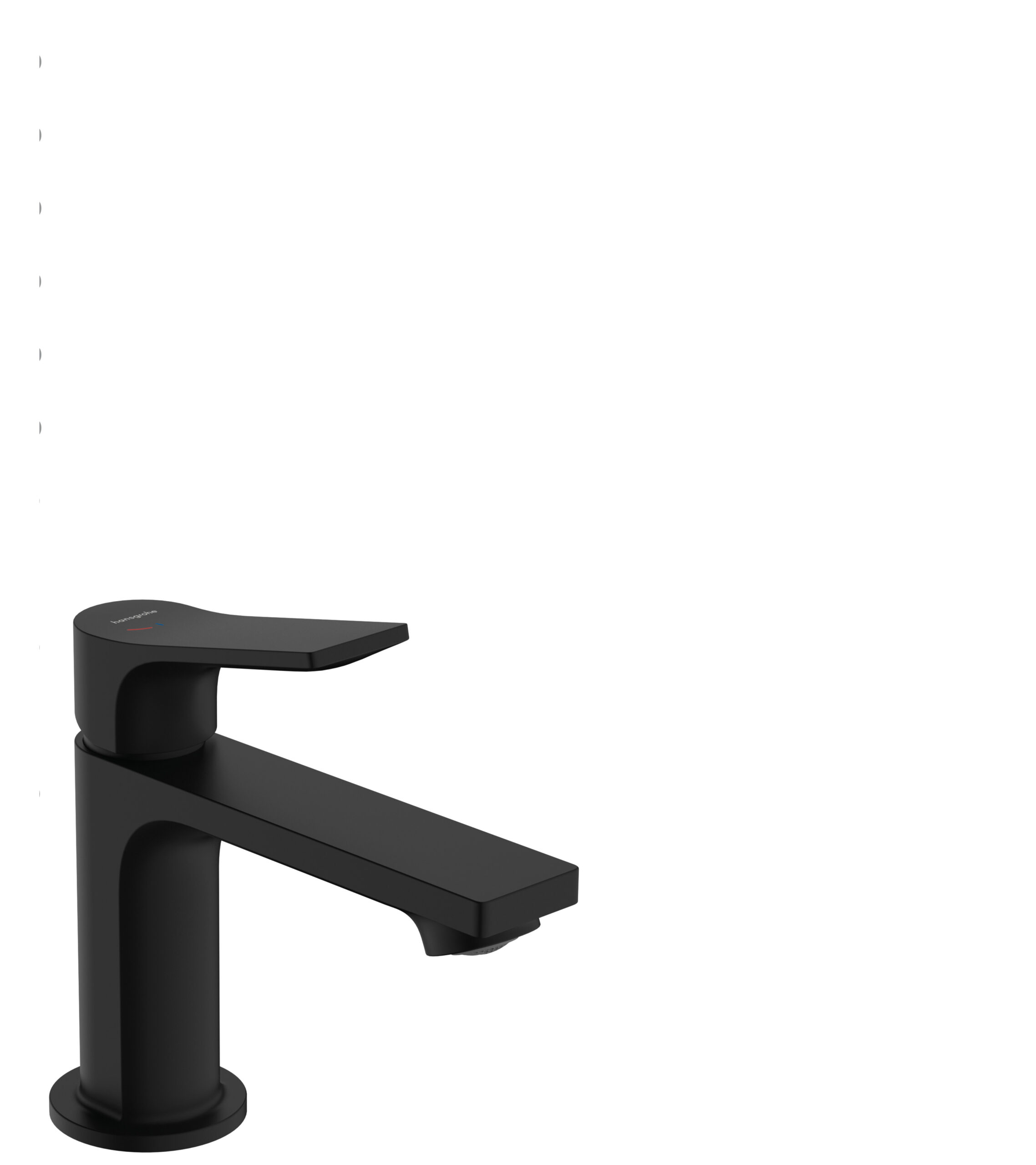 HANSGROHE Waschtischmischer 80 CoolStart mit Zugstange mattschwarz