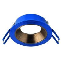 Rutec ALU18213 Einbauring MixMi, schwenkb.,ru, Aluminium dunkelblau/grünbronze