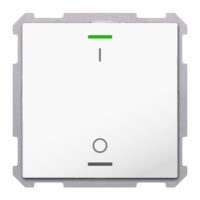 MDT Tastsensor KNX Unterputz studioweiß glänzend 1-fach 2pkt TAL-6301B04.02S