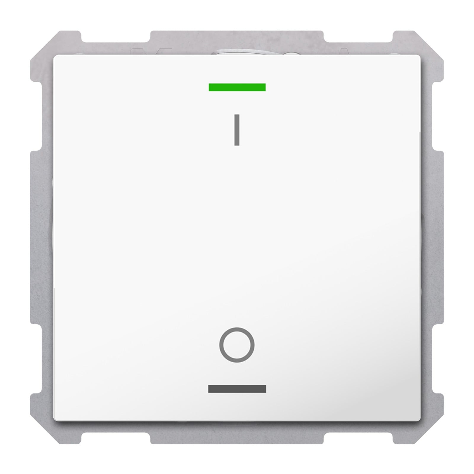 MDT Tastsensor KNX Unterputz studioweiß glänzend 1-fach 2pkt TAL-6301B04.02S