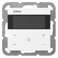 GIRA Raumtemperaturregler Unterputz KNX reinweiß glänzend 200703 Basis+zentr Abdeckpl