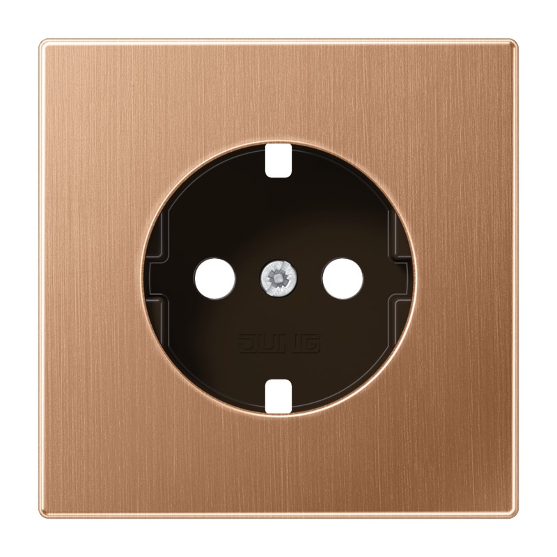 Jung Jung BRG 1520 PL Zentralplatte für SCHUKO®-Steckdoseneinsätze Metall PVD-
