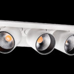 SG LEUCHTEN LED-Einbaustrahler 5W Konverter JUNISTAR 902736 dimmbar 3LEDs weiß 2700K weiß