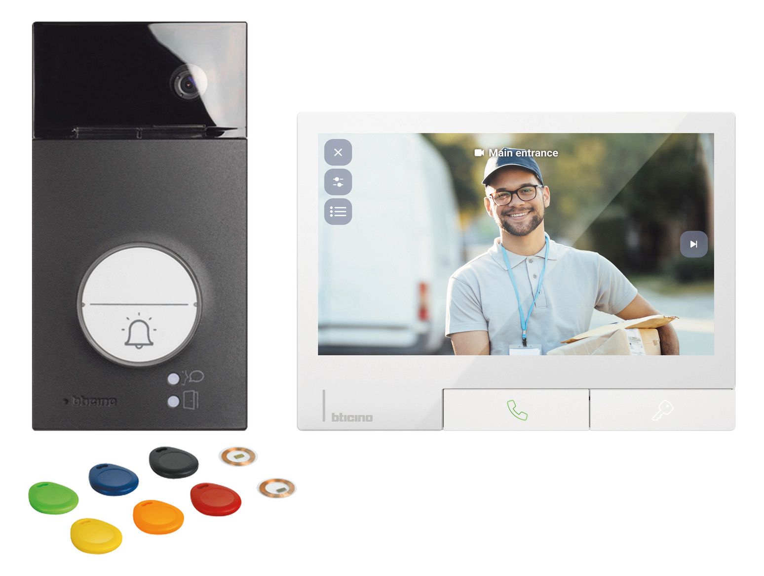 Legrand 363942 Flex'ONE Videoset mit Türstation LINEA3000 Sw (1/2 Ruftasten)+CLASSE300X